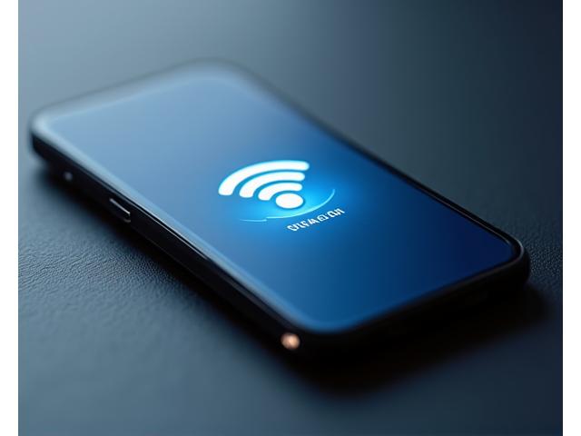 A modern smartphone displaying a network signal