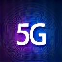 5G network icon with signal waves