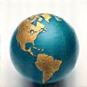 Globe with flight paths illustrating international roaming